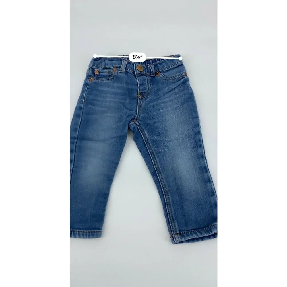 The Childrens Place Girls Blue Jeans Shirt Outfit Bundle Kids Size 18-24 Months - Picture 8 of 9